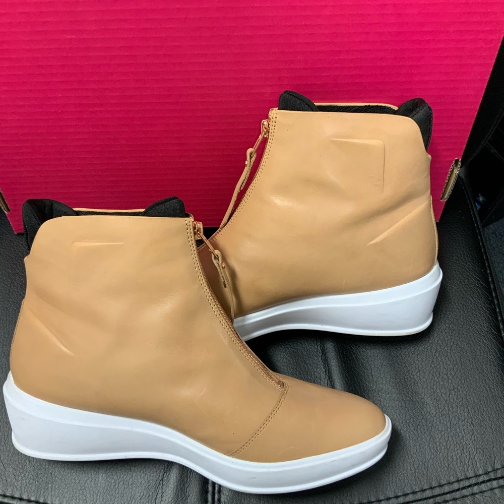 UnderArmour Sportswear Tan Wedge Booties - Picture 2 of 10